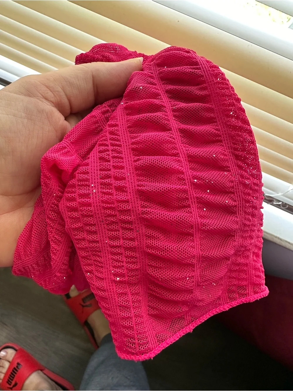 Hot Pink Sheer Sarong Wrap